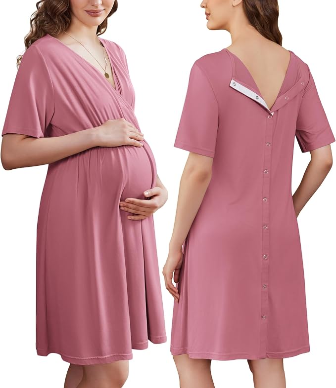 mama cuddle™ V Neck Nursery Dress