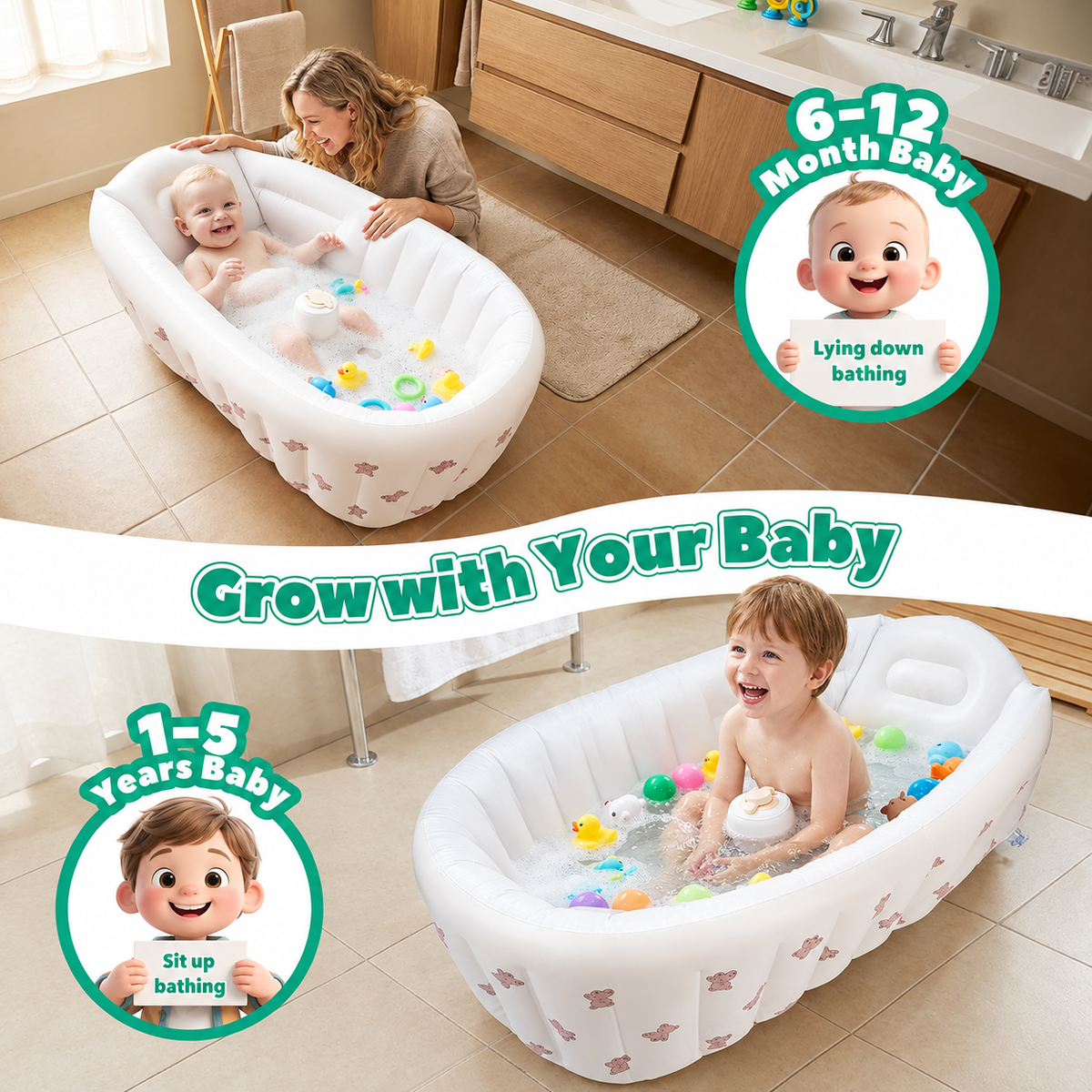 mama cuddle™ Inflatable Bath Tub