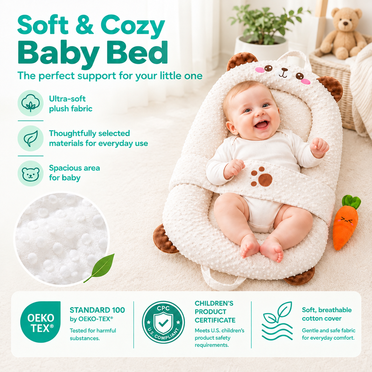 mama cuddle™ foldable bed