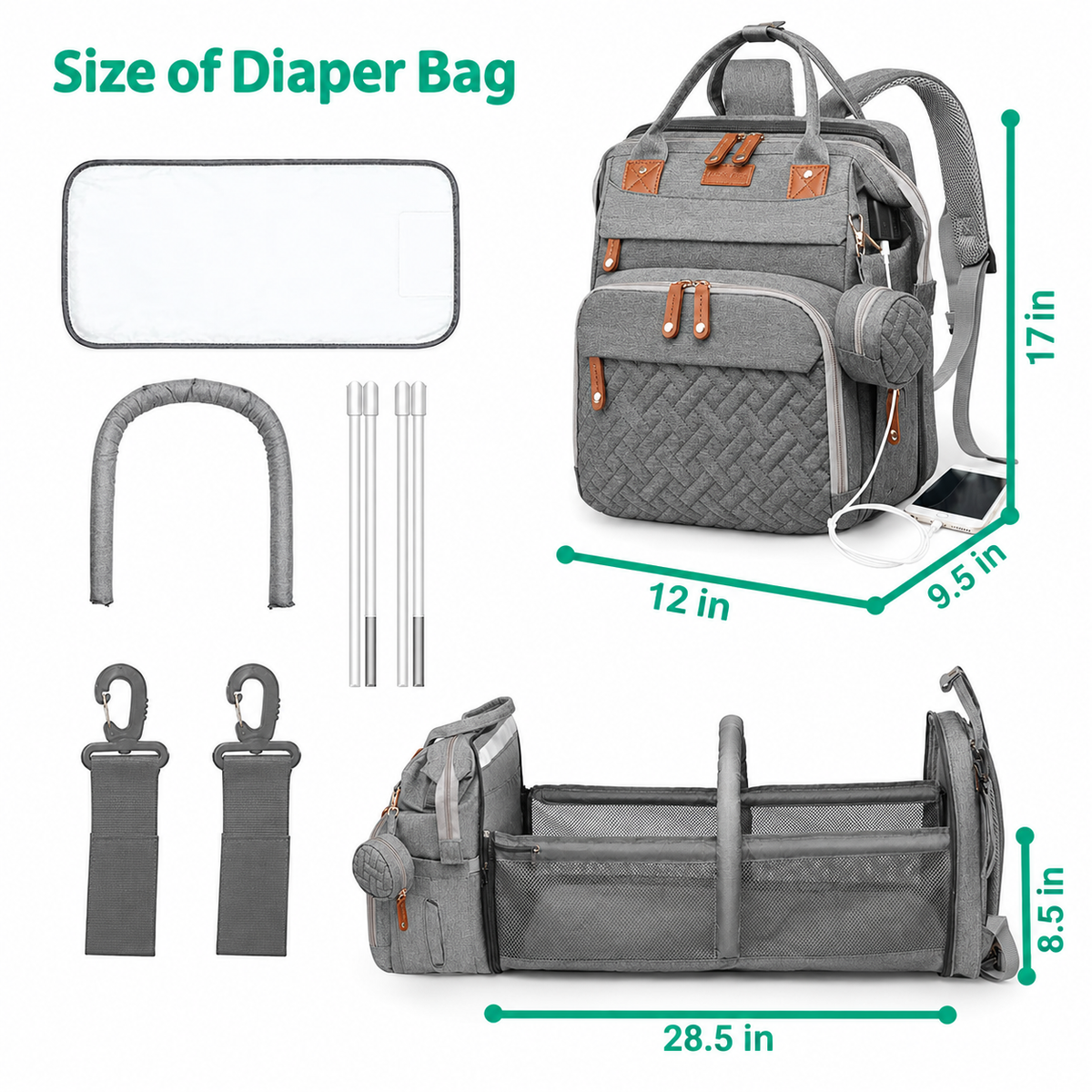 mama cuddle™ Diaper Bag