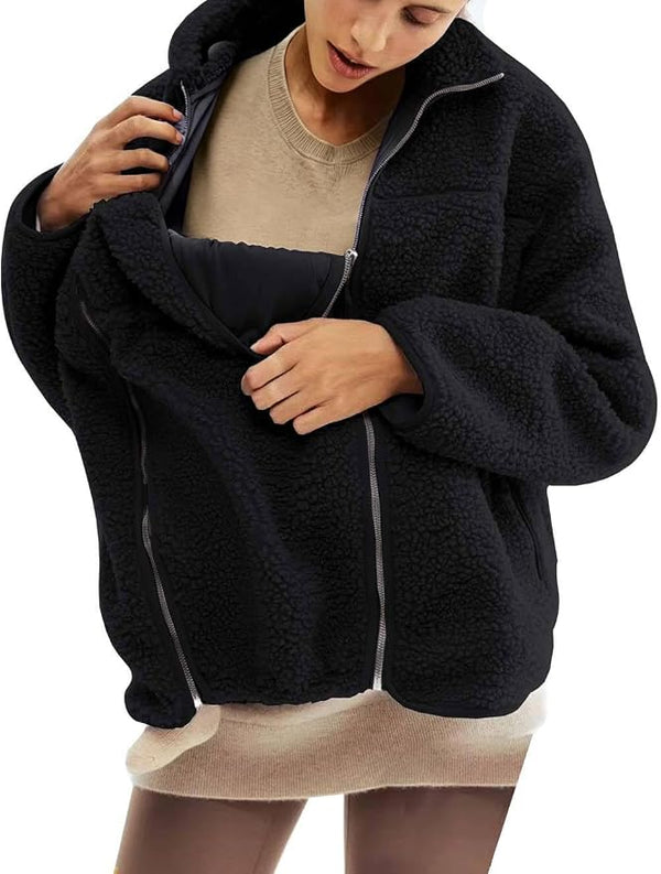 mama cuddle™ Cozy Mom & Baby Extension Fleece Coat