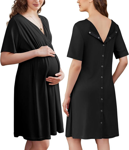 mama cuddle™ V Neck Nursery Dress