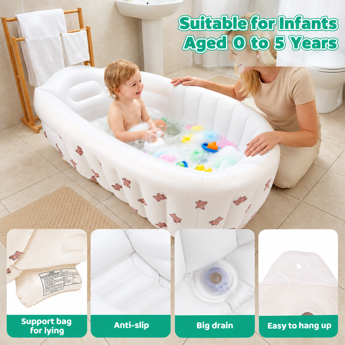 mama cuddle™ Inflatable Bath Tub