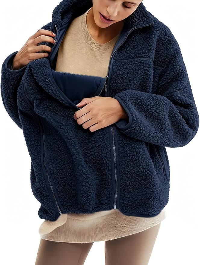 mama cuddle™ Cozy Mom & Baby Extension Fleece Coat