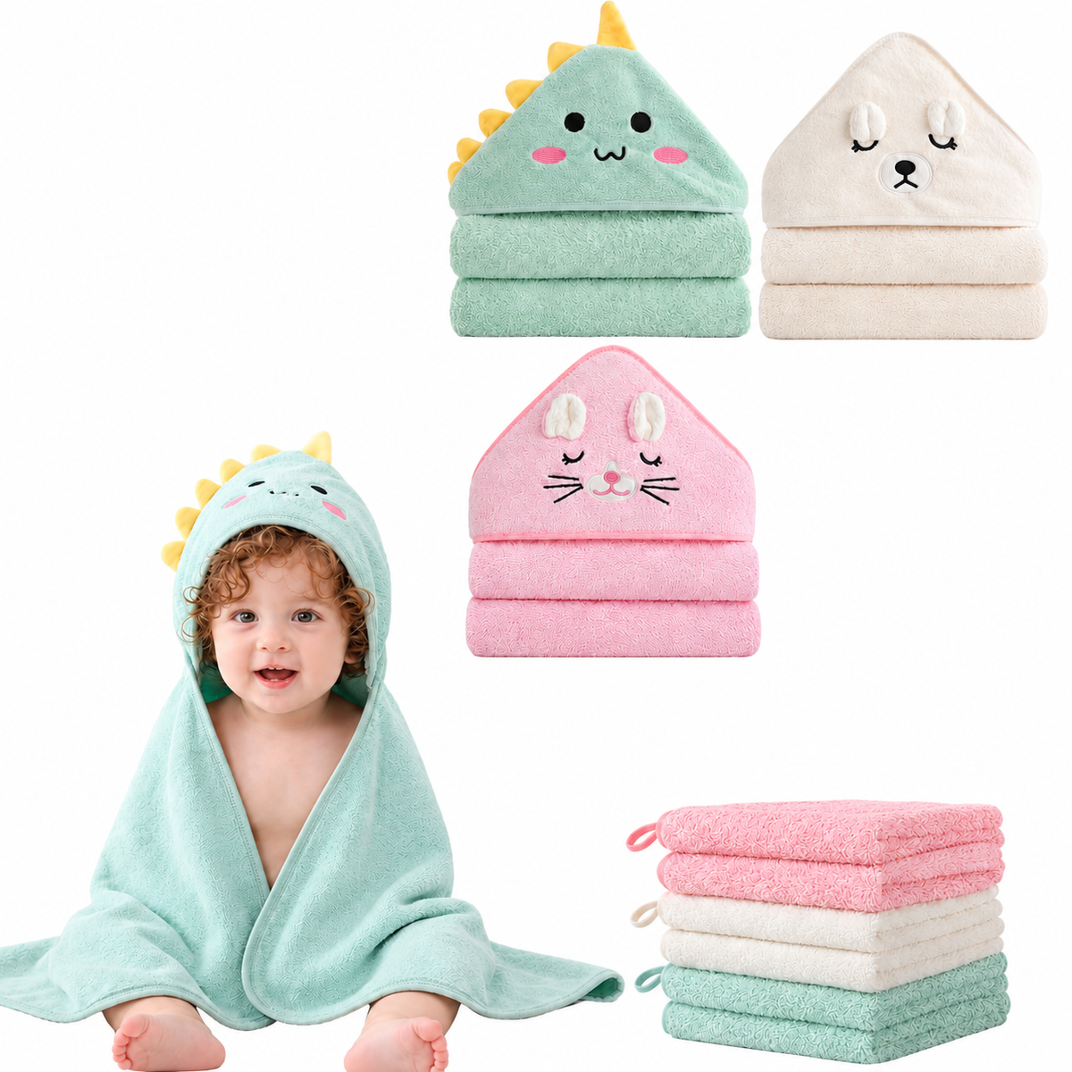 mama cuddle™ Animal Baby Towels