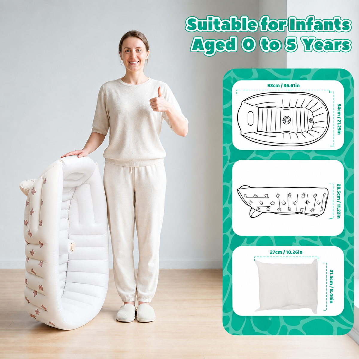 mama cuddle™ Inflatable Bath Tub
